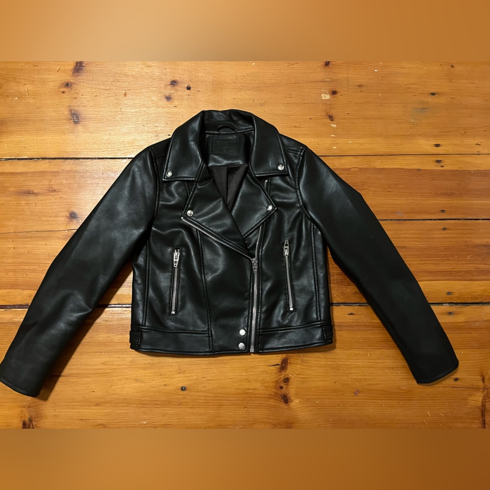BLANK NYC Black Leather Jacket
